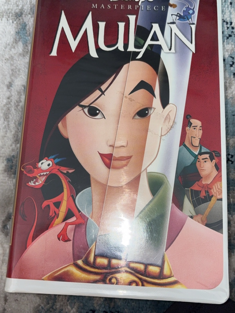 Mulan Illustration Art Print - Red and Pink